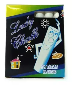 Tiza blanca x12 Lady Chalk