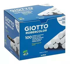 Caja de tizas blancas x100 Giotto