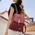 Mochila de Couro Feminina Casual Vintage - comprar online