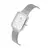 Relógio Feminino Quadrado Prata Saint Germain Diamond Silver na internet