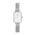 Relógio Feminino Quadrado Prata Saint Germain Diamond Silver
