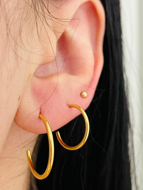 Trio de 2 Argola e esfera