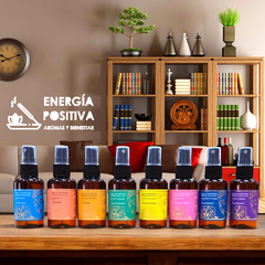 Spray aromático de 60 ml de la marca Aromanza. Ideal para limpieza rápida de ambientes. Tienda de aromas y bienestar Energía Positiva.
