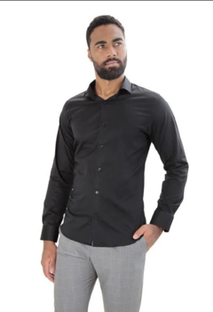 Camisa social modelagem super slim com elastano na internet