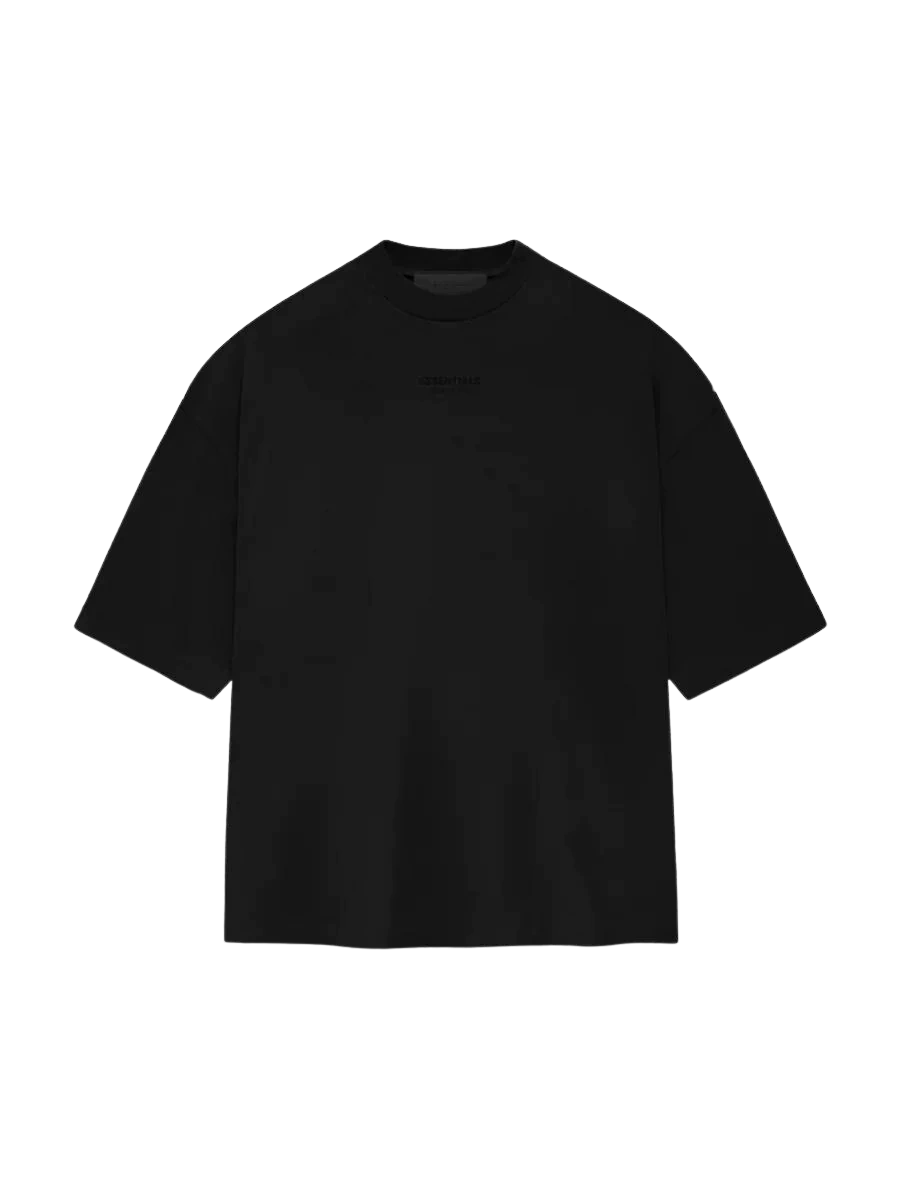 Camiseta Oversized Essentials Fear Of God "Jet Black 2" Preto