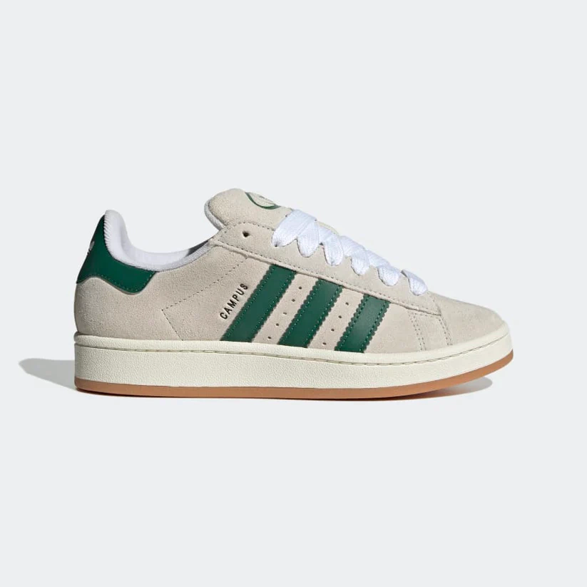 Adidas Campus 00s "Crystal White Dark Green"