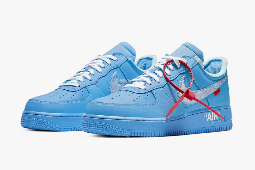 Off-White X Nike Air Force University Blue