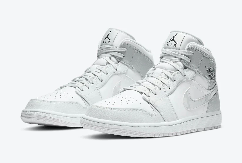 Air Jordan 1 Mid Grey Camo