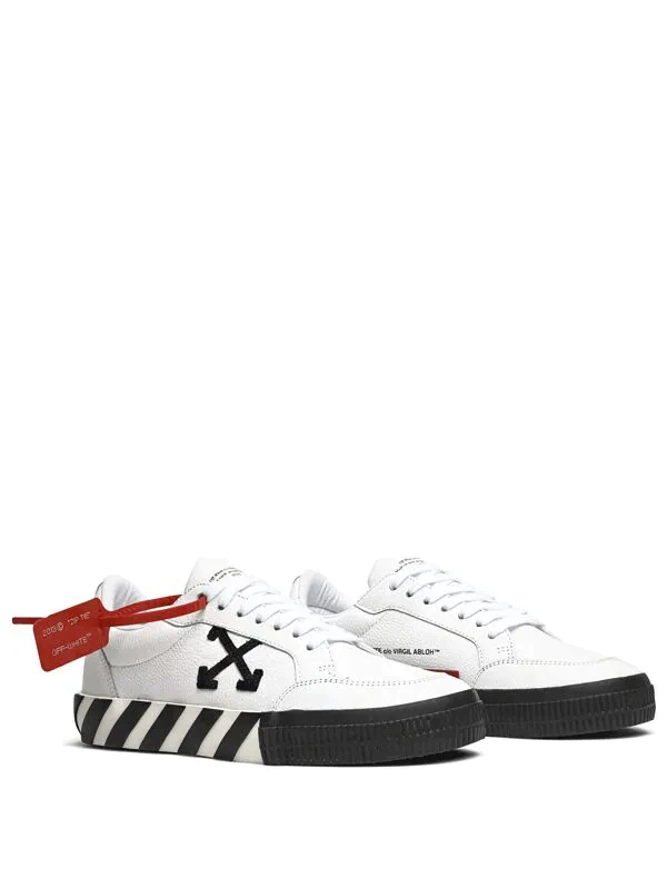 OFF-WHITE - Vulcanized Low Canvas "White/Black"