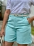 BERMUDA ALFAIATARIA AZUL MENTA - comprar online
