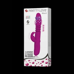 Vibrador Ponto G e Clítoris - Rotativo Vai e Vem Com Estimulador Ward Recarregável Pretty Love - Sensualité Sex Boutique Sex Shop em Maringá-PR