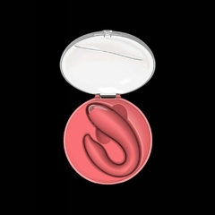 Vibrador de Casal com Case de Acrílico Recarregável com Controle SI