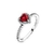 Anillo Promesa con Cubic de Corazon