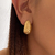 Imagen de Semi Argollas Prada Dorada