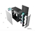 Gabinete Gamer Frontal de Acrílico e Lateral de Vidro USB, Áudio Com Garantia - comprar online