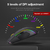 REDRAGON Lonewolf G105 RGB Rato De Jogos Com Fio USB 8000 DPI 8 Botões Ratos Ergonômicos Programáveis Para Computador Portátil.... - Black Cat Games