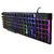 Teclado Gamer LED Com Fio Preto RGB Anti Ghosting Multimídia