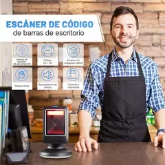 : WELIKERA 4.2 4.2 de 5 estrellas 43 Escáner de Código de Barras de Escritorio 1D 2D QR, Lector de Código de Barras con Cable USB, Scanner Código de B - tuxshopping