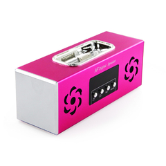 Bocina Fm Lector Memoria Sd Usb Metal - comprar en línea