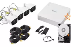 Nuevo | +10mil vendidos Kit Hilook 4 Camaras Alta Resolucion Y Dvr KIT7204BP(C)+500Gb en internet