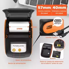 | +1000 vendidos 4.6 Calificación 4.5 de 5 (167) Impresora Térmica Bluetooth Inalámbrica Tickets Usb Portátil en internet