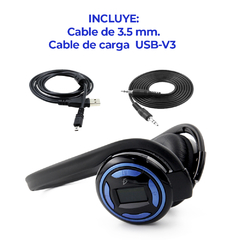 Audífonos Bluetooth con Radio FM y Tarjeta Sd - tuxshopping