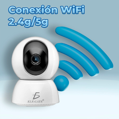Cámara de Seguridad 2K con Visualización en Vivo a 3MP Funciona con Alexa Conexión 2.4 GHz