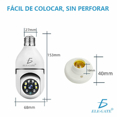 Cámara De Seguridad Visión Nocturna Con Wifi Inalámbrica 720p C/alarma - comprar en línea