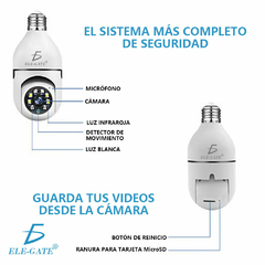Cámara De Seguridad Visión Nocturna Con Wifi Inalámbrica 720p C/alarma en internet