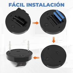 Cámara de Seguridad Falsa Aspecto Realista con luz LED roja Intermitente. - comprar en línea
