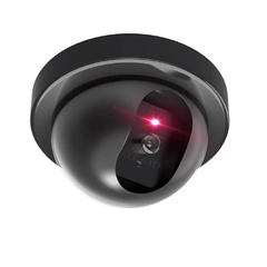 Cámara de Seguridad Falsa Aspecto Realista con luz LED roja Intermitente.