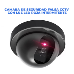 Cámara de Seguridad Falsa Aspecto Realista con luz LED roja Intermitente. - tuxshopping