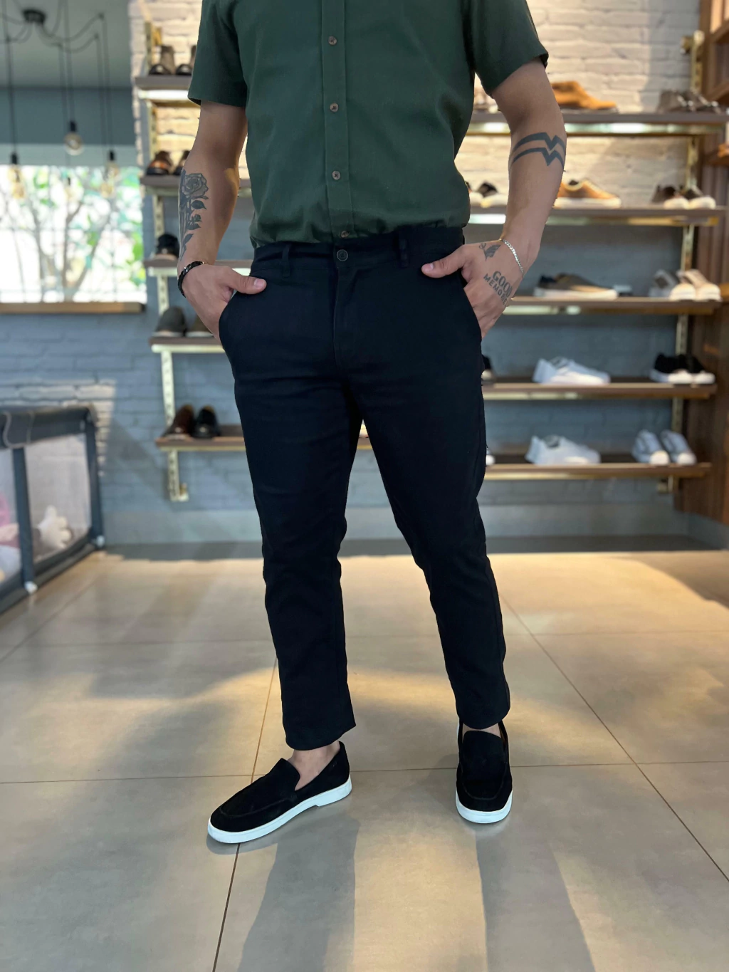 CALÇA CHINO PRETA