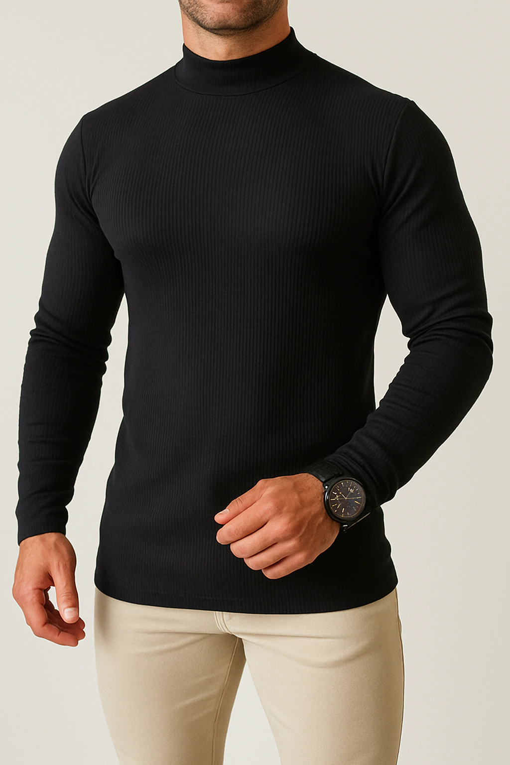 camiseta gola alta long life