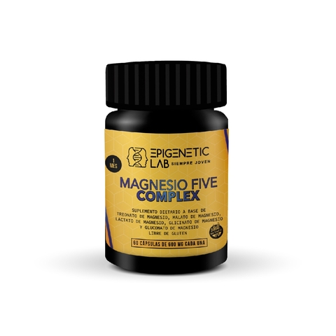 MAGNESIO FIVE COMPLEX X 60 CAPSULAS DE 600 MG SIN TACC