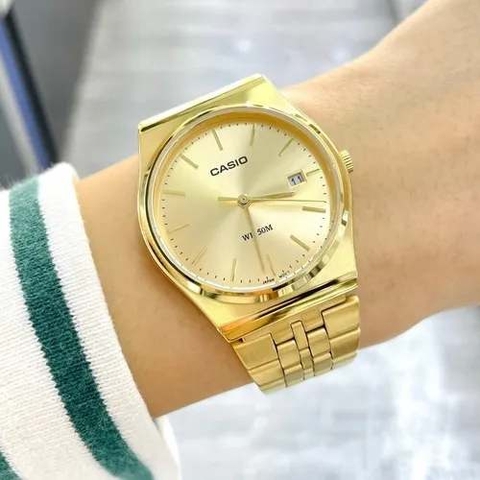 ⌚ Reloj Casio Unisex MTP-B145G – Acero Inoxidable, Elegancia en Dorado