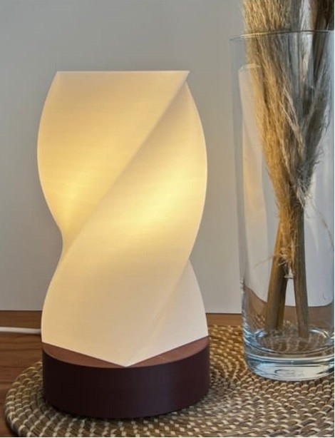 Velador Lámpara de mesa Moderno Diseño Twist