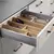 Lateral Simple Pared Hafele 118mm x 450mm blanco