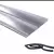 Zócalo Grupo Euro de aluminio 100 mm. Tira de 3 mts. (con burlete)