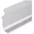 Perfil EMR de aluminio J x ml anod. mate