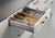 Lateral Simple Pared Hafele 118mm x 450mm blanco