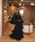 Vestido longa com babados na manga e saia na internet