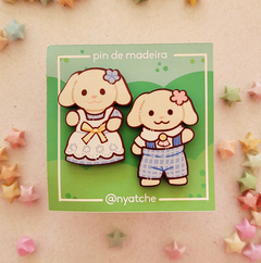 Pins Sylvanian Families Dupla Coelhos Primavera - comprar online