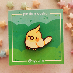 Pins de Madeira Calopsitas - Natália Prata