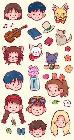 Cartela de Adesivos Filmes Ghibli - Natália Prata