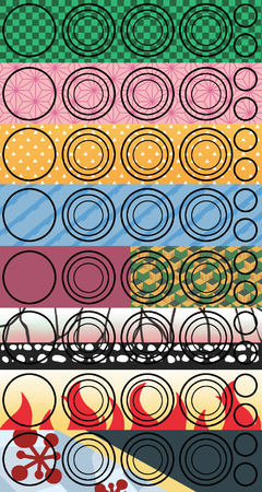 Imagem do Cartela de Adesivos Kimetsu no Yaiba Deco Journal