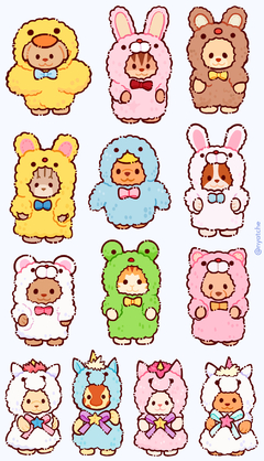 Cartela de Adesivos Sylvanian Families Fantasias - comprar online