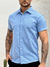 CAMISA LINHO MANGA CURTA AZUL CLARO - comprar online