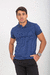 CAMISA POLO TEXTURIZADA AZUL MARINHO