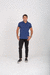 CAMISA POLO TEXTURIZADA AZUL MARINHO - Porto Braive